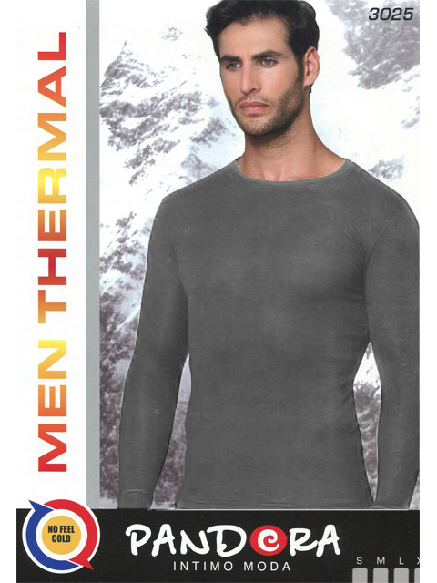 

Лонгслив мужской Pandora PD серый L, PD 3025 MAGLIA MANICA LUNGA UOMO