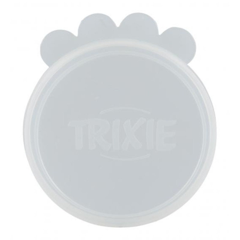 фото Крышка для миски trixie lids for tins, прозрачная, диаметр 7,6 см, 2 шт