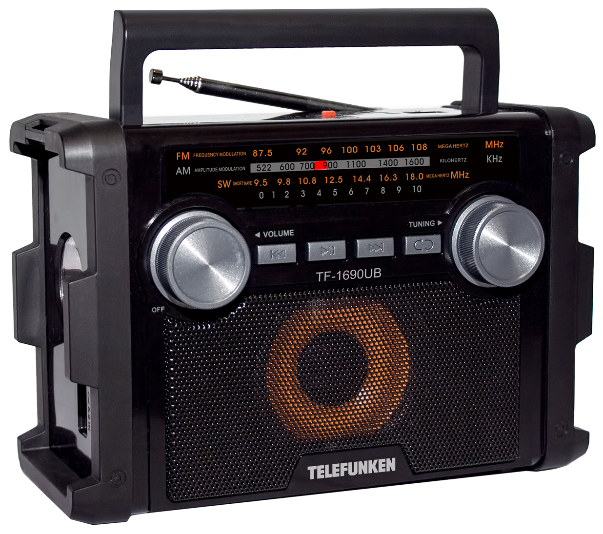 фото Радиоприемник telefunken tf-1690ub black