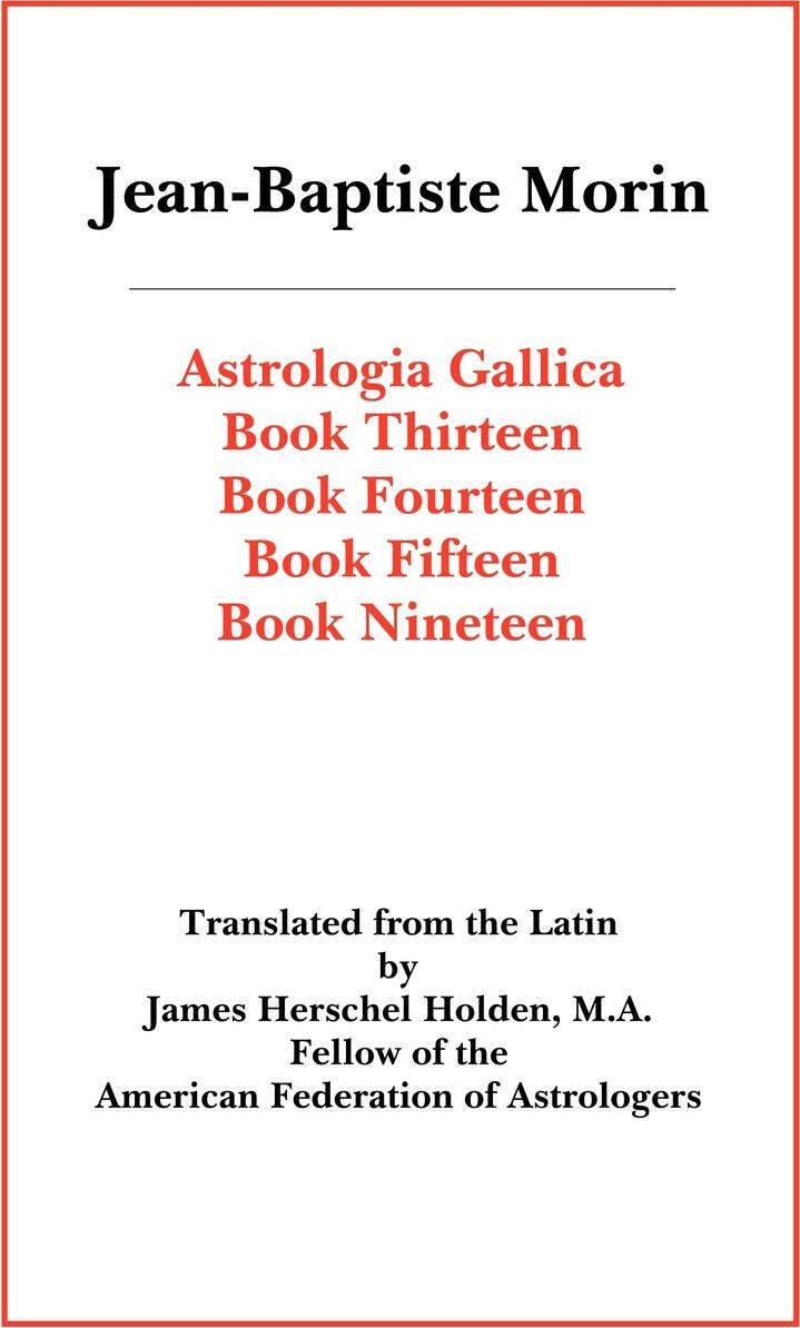 

Astrologia Gallica Books 13, 14, 15, 19