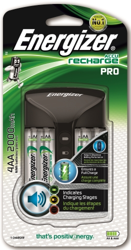 Зарядное устройство + аккумуляторы Energizer Pro Charger AA 4 шт. 2000 mAh