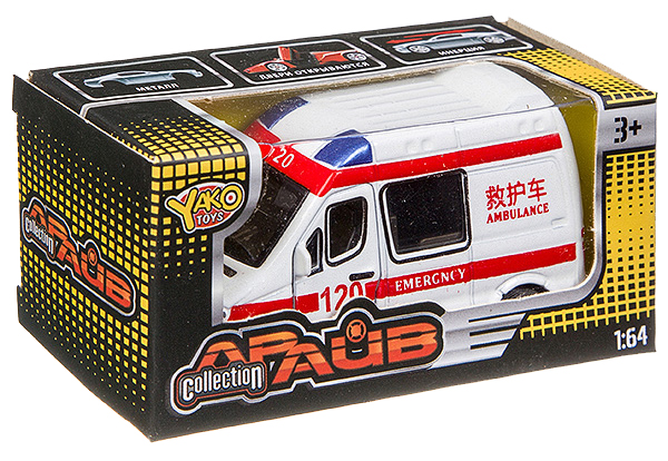 

Инерционная машина Yako Collection Драйв 1:64 W7733-4