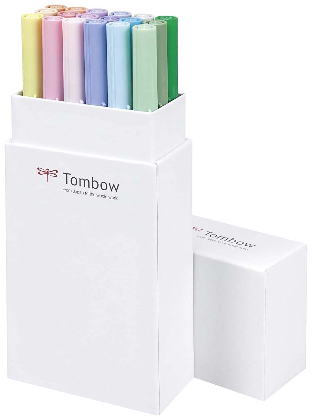 фото Набор брашпенов tombow abt 18 pastel colors, пастельные тона, 18 шт