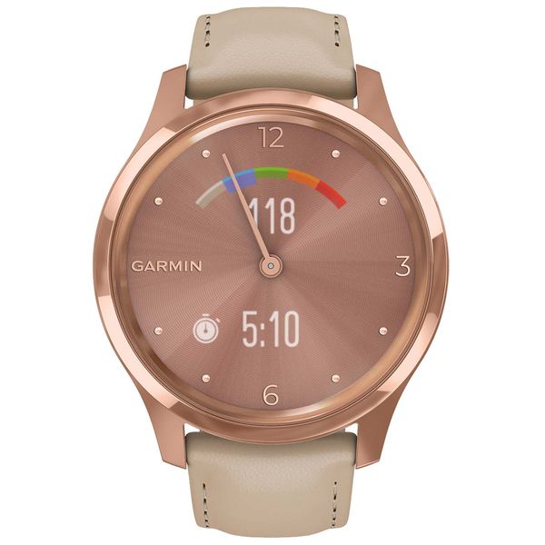 фото Спортивные наручные часы garmin vivomove luxe rose gold/light sand