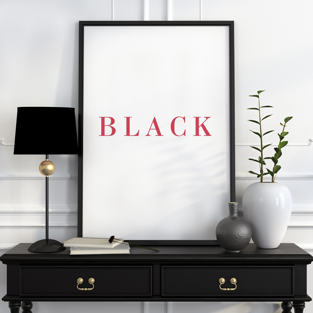 

Постер White 50х70 в рамке