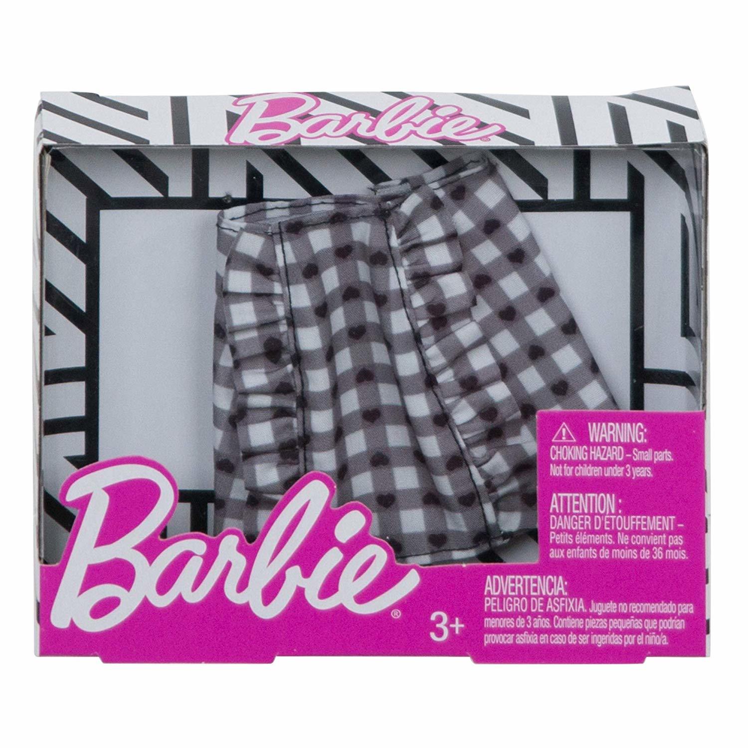 фото Одежда для кукол barbie юбка в клетку fxh87