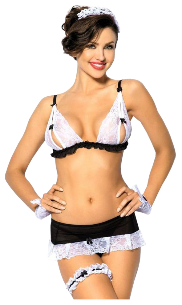 

Костюм горничной Anais Nathella L, Белый;черный, Nathella