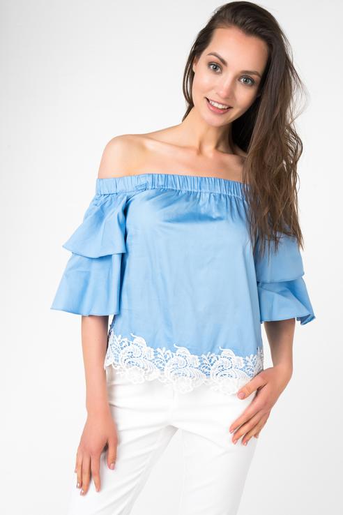 

Блуза женская ZARINA 8226110310041 голубая 44 RU, 8226110310041