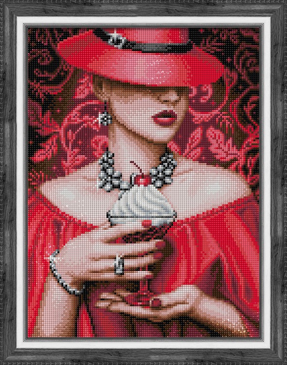 

Алмазная вышивка Алмазная Живопись Леди Вишня, 30x40 см, Леди Вишня
