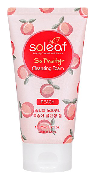 Пенка для умывания Soleaf So Fruity Peach Cleansing Foam 150 мл