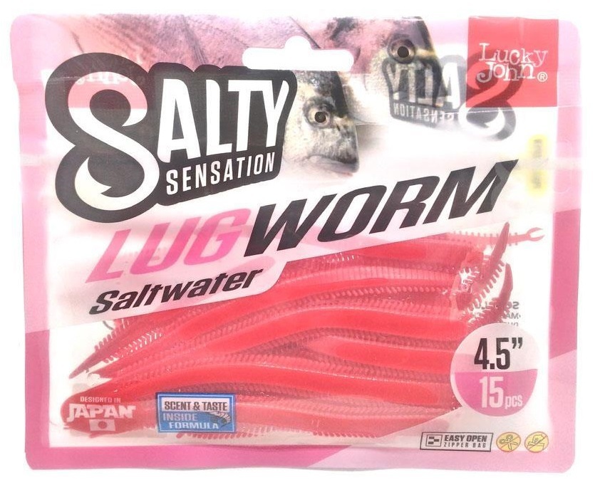 

Силиконовая приманка Lucky John Salty Sensation Lugworm 65 мм, F40, 24 шт., Красный, Salty Sensation Lugworm