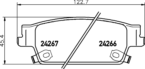 

Комплект тормозных колодок Hella 8DB355012231