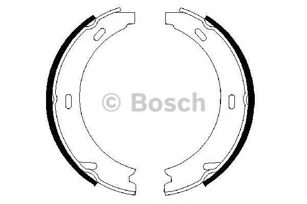 

Комплект тормозных колодок BOSCH 0986487344