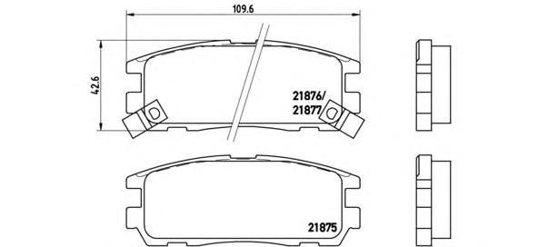 

Комплект тормозных колодок Brembo P59021