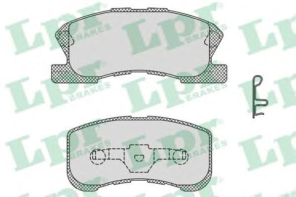 

Комплект тормозных колодок Lpr 05P1042