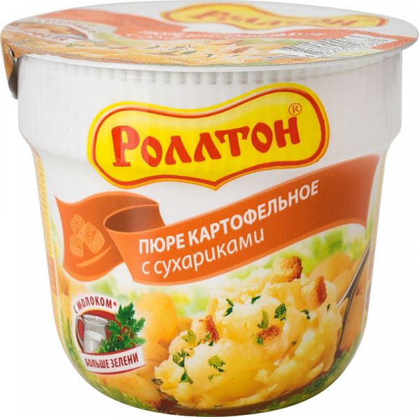 Пюре картофельное Роллтон с сухариками 40 г