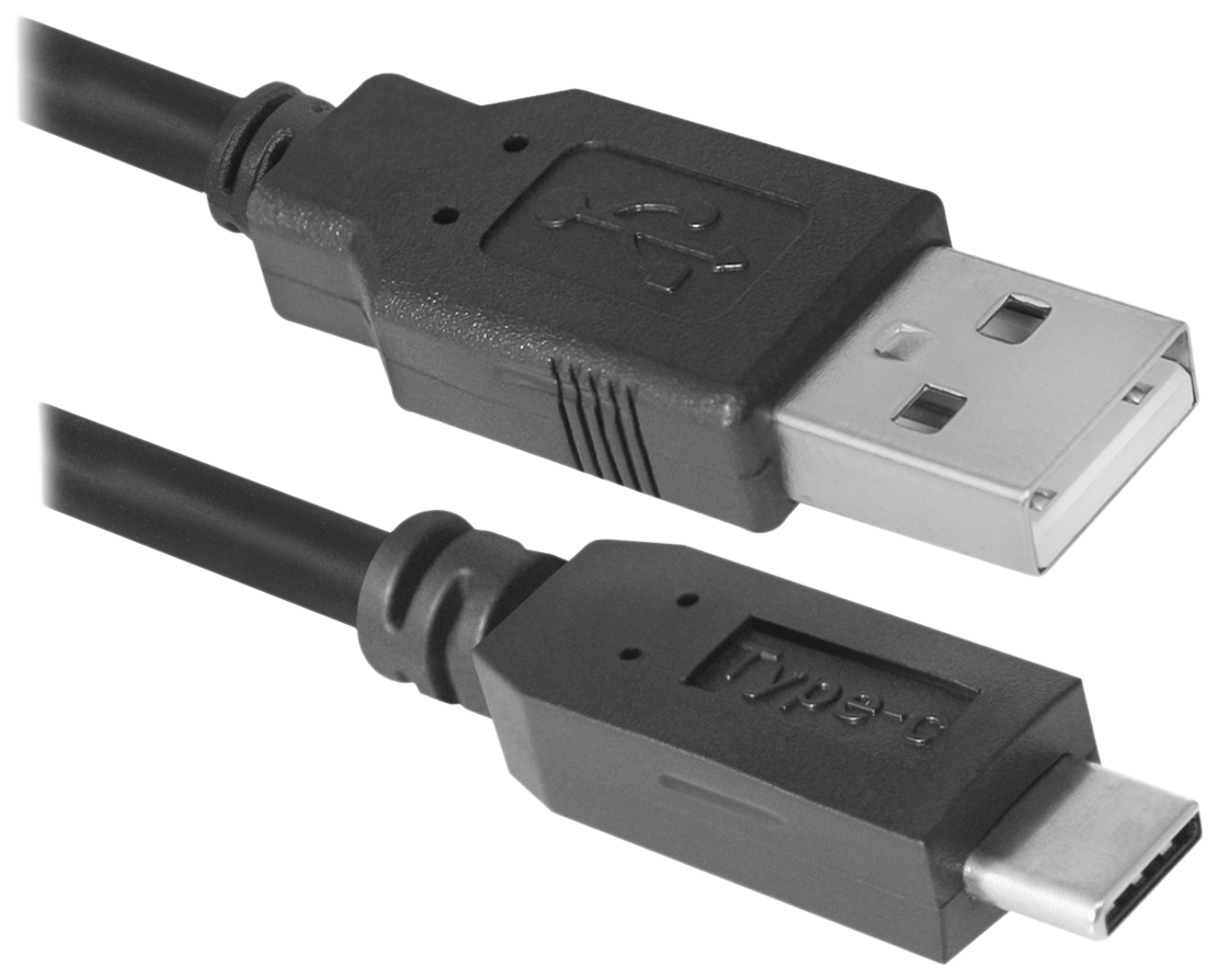 фото Кабель defender usb09-03pro usb type cm - usb*2,0 am, 1 м