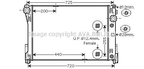

Радиатор Ava MSA2546