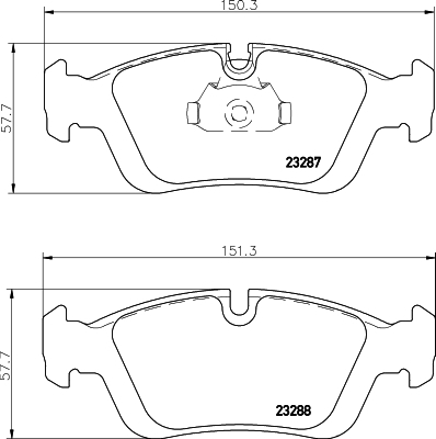 

Комплект тормозных колодок Hella 8DB355008741