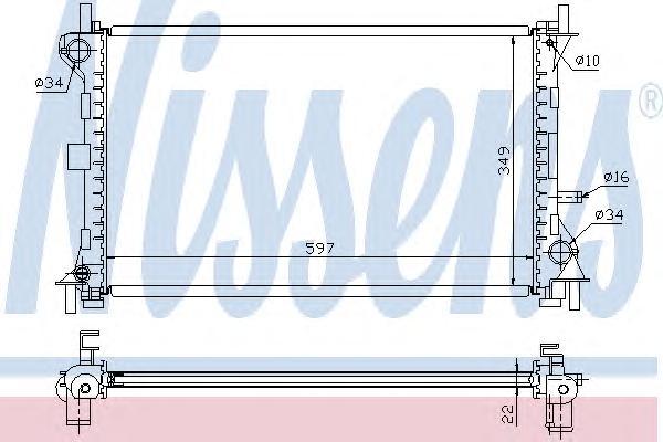 

Радиатор Nissens 62075A