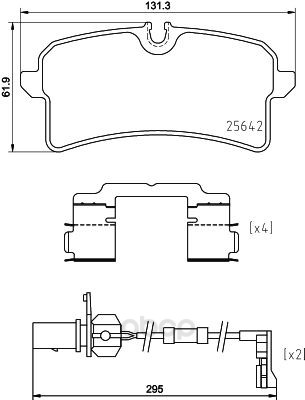 

Колодки тормозные Brembo P85151