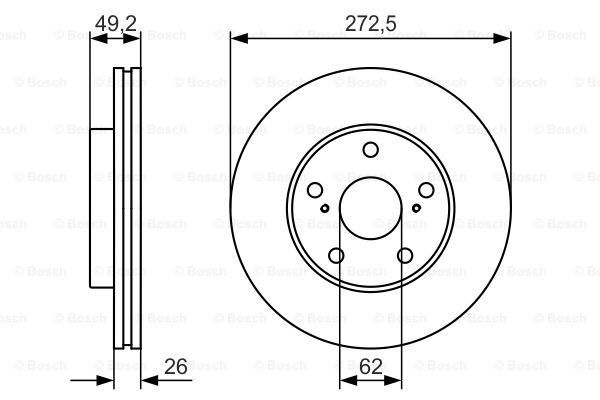 фото Тормозной диск bosch 0986479r45