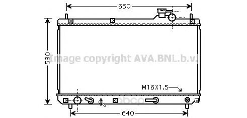 фото Радиатор охлаждения двигателя ava to2457