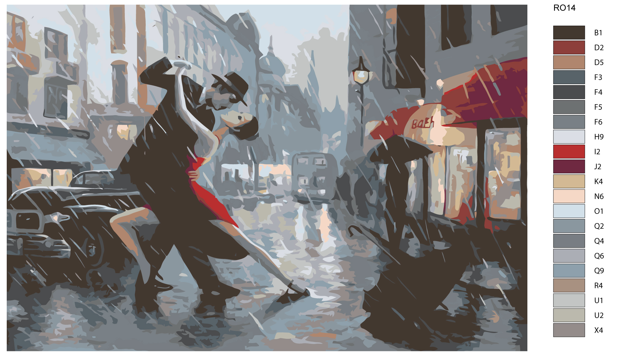 

Картина по номерам, 40 x 60, RO14, RO14