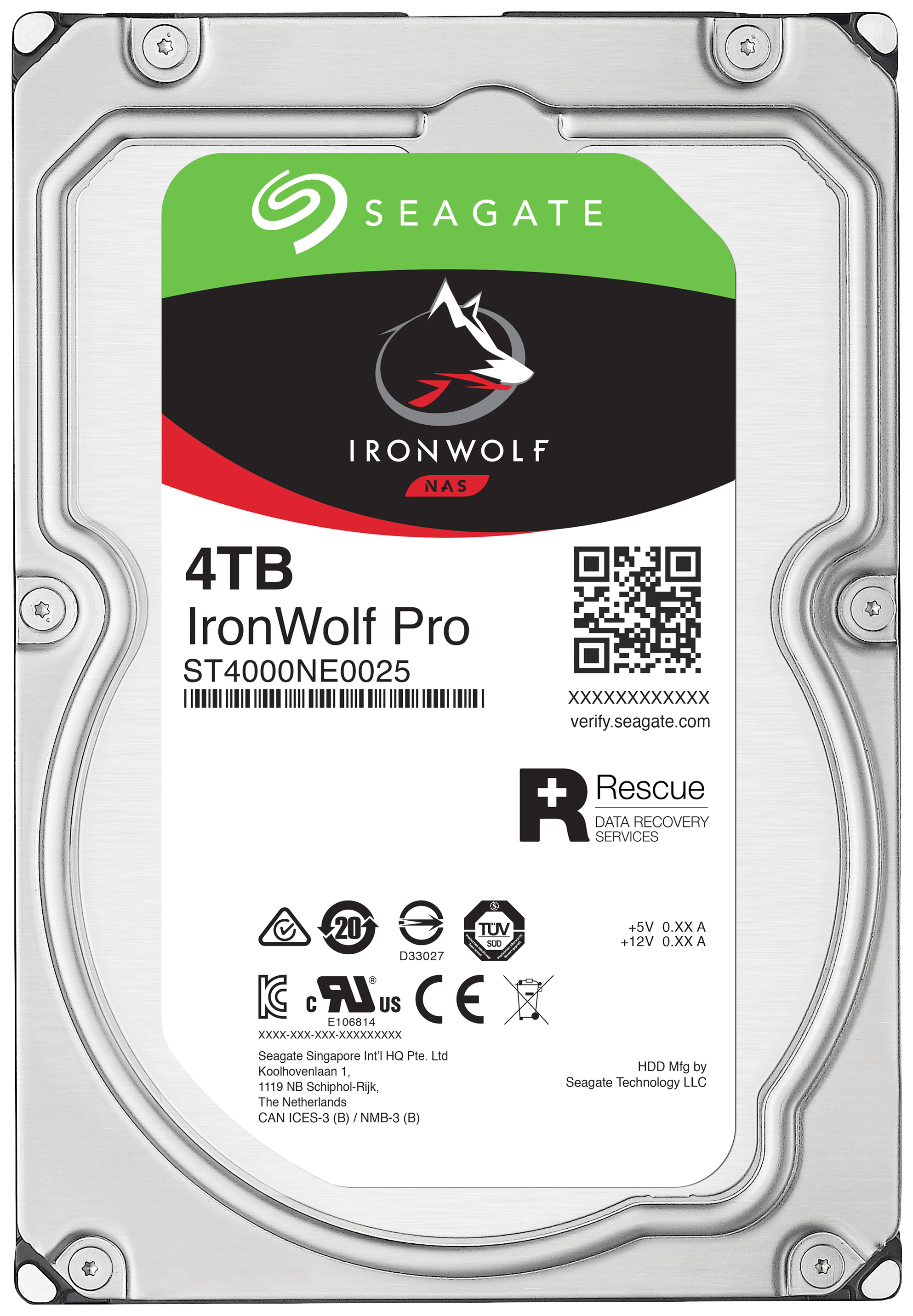 

Внутренний жесткий диск Seagate Ironwolf Pro 4TB (ST4000NE0025), ST4000NE0025