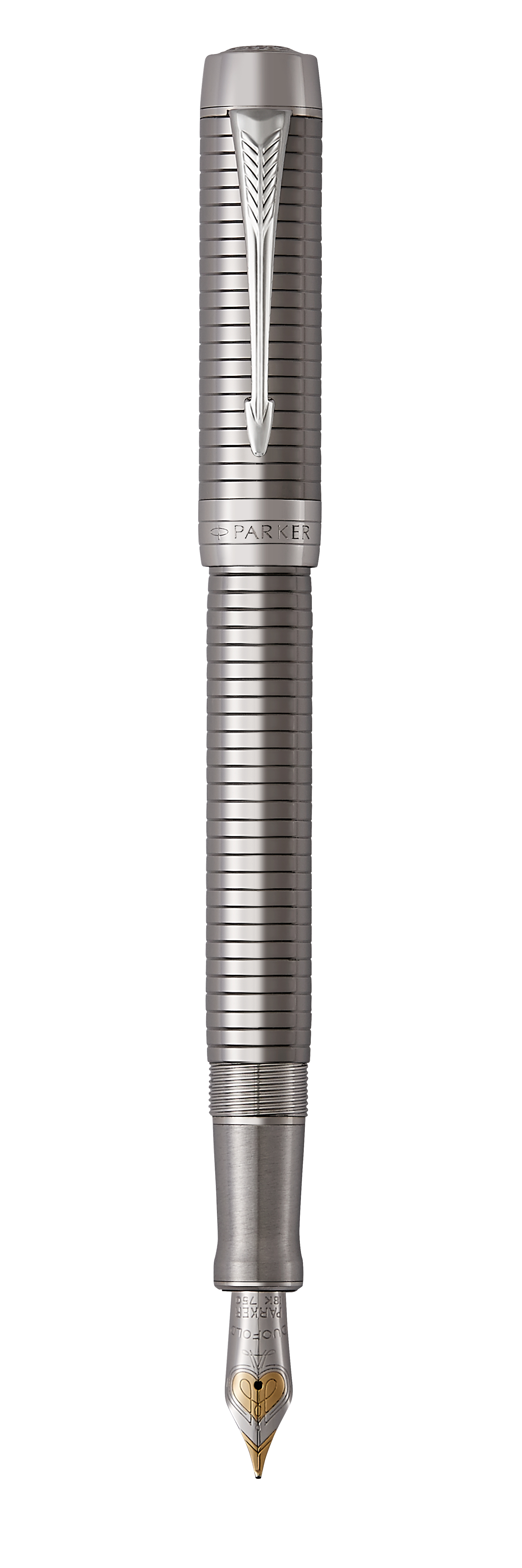 

Parker Duofold - Ruthenium Chiselled CT, перьевая ручка, F