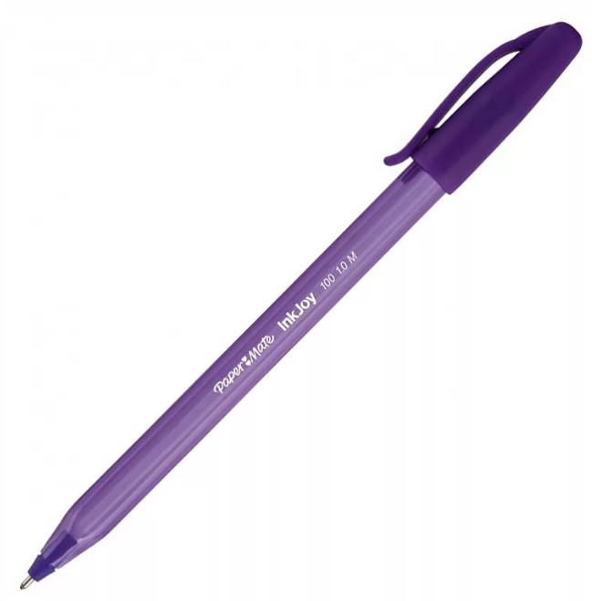 

Ручка шариковая Paper Mate Inkjoy 100 10, фиолетовая, 1 мм, 1 шт.