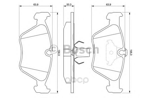 

Тормозные колодки Bosch передние 986424485