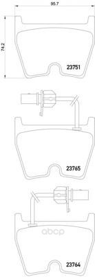 

Колодки тормозные дисковые, комплект Hella 8DB355009-191