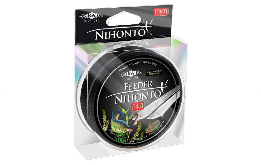 фото Леска монофильная mikado nihonto feeder 0,22 мм, 150 м, 6,5 кг, black