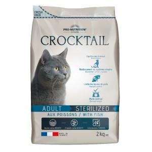 Сухой корм для кошек Flatazor Crocktail Sterelized, для стерилизованных, рыба, 2кг