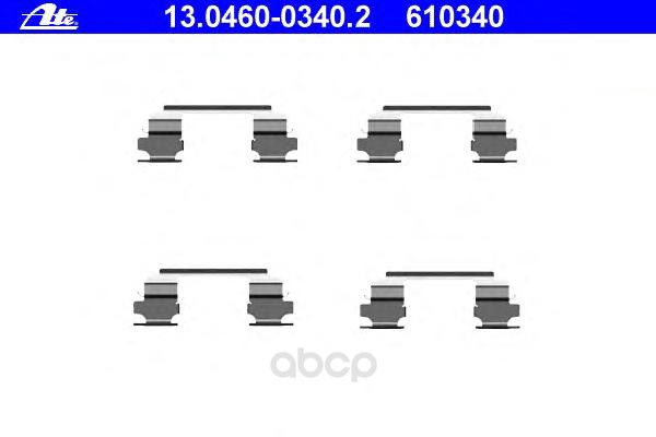 фото Ремкомплект тормозных колодок передн. ate 13-0460-0340-2