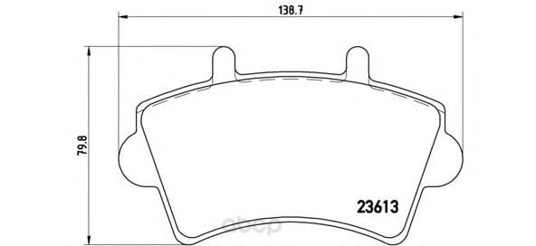 

Тормозные колодки brembo передние P59039