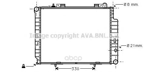 

Pадиатор системы охлаждения мкпп MB W210 95-00 Ava MSA2302