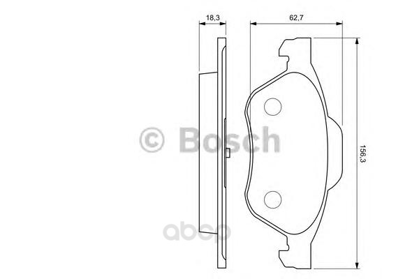 

Тормозные колодки Bosch дисковые 986494034