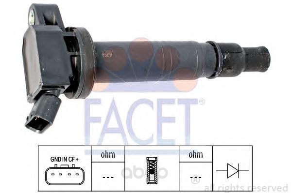 фото Катушка зажигания toyota avensis 03, combi, liftback facet 96358