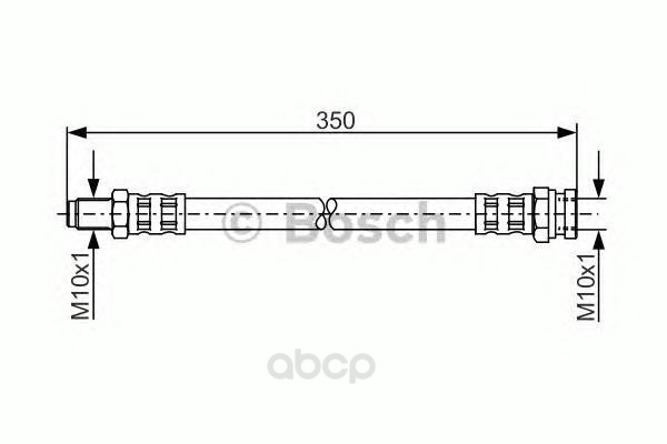 

Шланг тормозной системы BOSCH 1987481311 задний