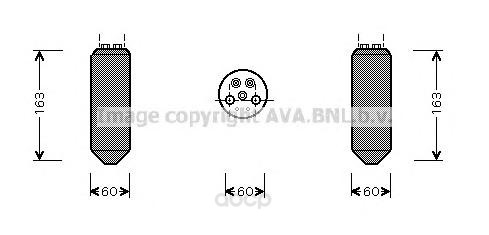 

Осушитель кондиционера Ava для Mazda 626, mx6 1992 MZD036