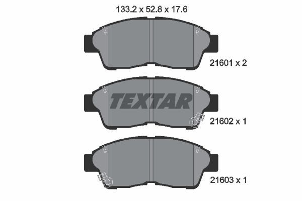 

Тормозные колодки Textar дисковые 2160101