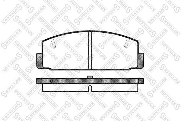 

Тормозные колодки Stellox дисковые 190020SX