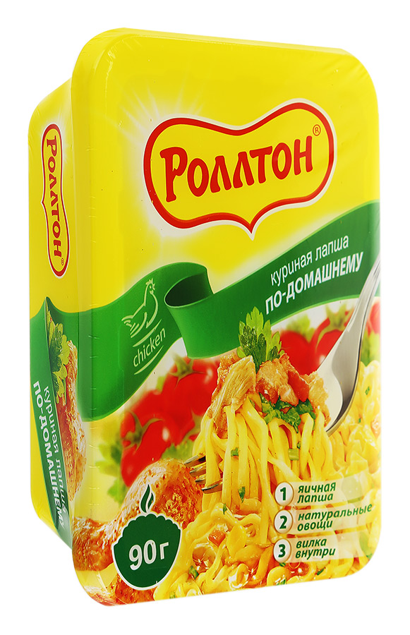 Лапша Роллтон быстрого приготовления курица 90 г