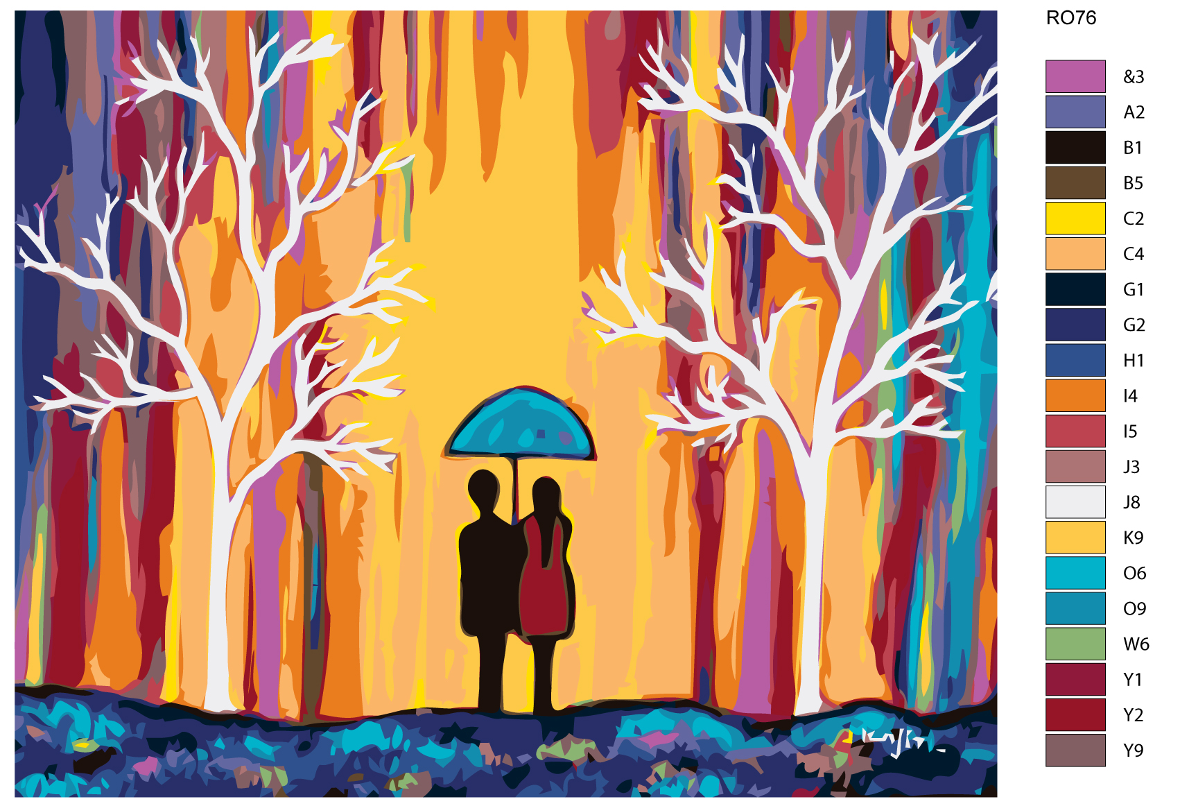 

Картина по номерам, 40 x 50, RO76, RO76