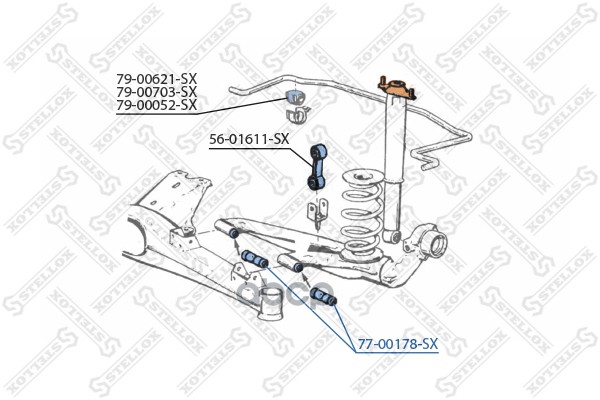 фото Сайлентблок stellox 7700178sx