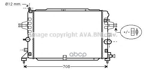 

Радиатор системы охлаждения Ava OL2490