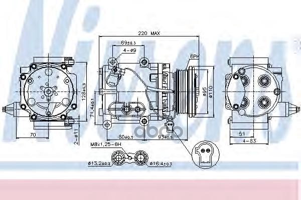 

Компрессор кондиционера Nissens 89228