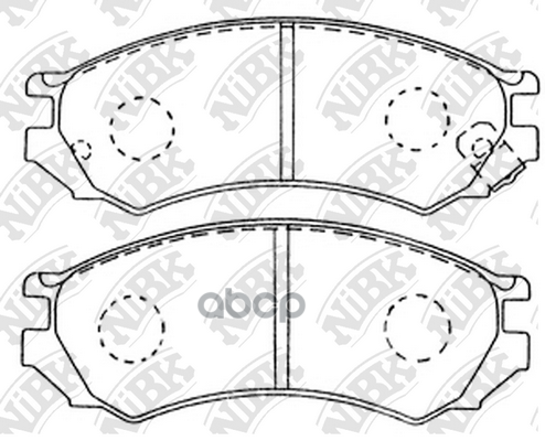 

Комплект тормозных колодок NiBK PN2188